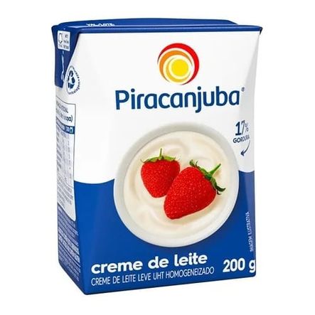 Creme de leite Piracanjuba 200 Gramas