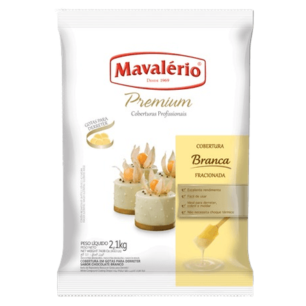 Cobertura Gotas Mavalerio Premium Branco 2,1kg
