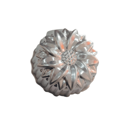 Forma Decorada Girassol 18 x 8 Cm Em Alumínio Caparroz